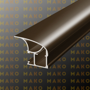 Профиль вертикальный асимметричный MS130 Бронза глянец (A17)